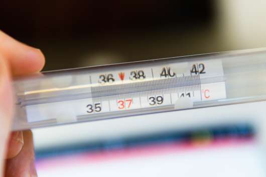 termometer som visar temperatur